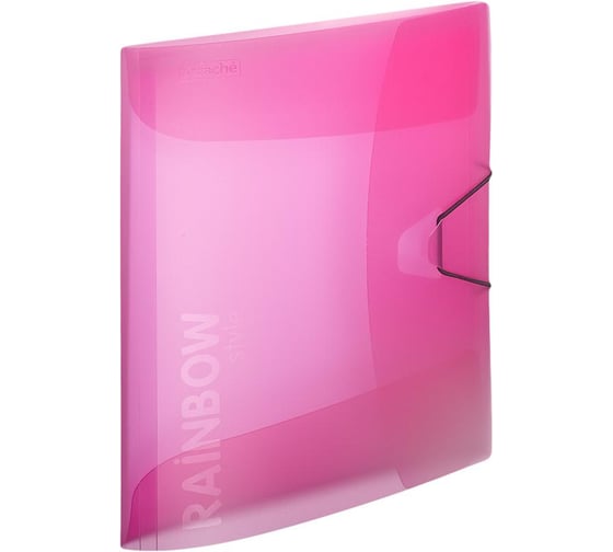Папка на резинках Attache Rainbow Style розовый 488253 1