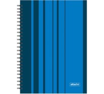 Бизнес-тетрадь Attache Concept А4, 120 листов, твердый переплет, на спирали, клетка, синий 600411