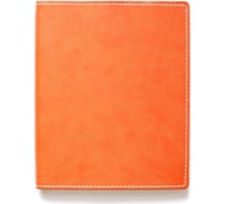 Бизнес-тетрадь Attache Клэр А5, 120 л, клетка, кожзам, оранжевая 451614