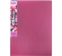 Папка с металлическим прижимом Expert Complete A4 700 мкм 20 мм лён 1 шт. Trend ICEberries брусника ECAPP070 759180