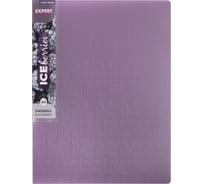Папка с металлическим прижимом Expert Complete A4 700 мкм 20 мм лён 1 шт. Trend ICEberries ежевика ECAPP072 759181