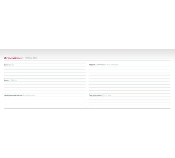 Недатированный планинг Attache Agenda, бордо, 290х150, 128 страниц 556056