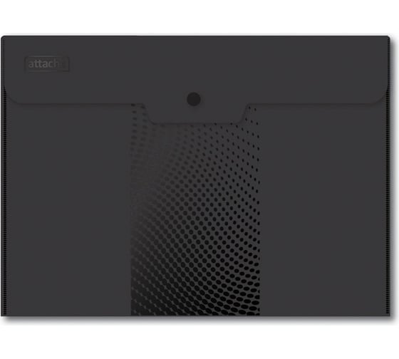 Папка конверт на кнопке Attache Digital А5, 180 мкм, ассорти, 6 шт/уп 1043259