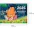Календарь-планер настенный перекидной на 2025г,, 12 листов, 30x22см, Капибары, BRAUBERG 116175 4