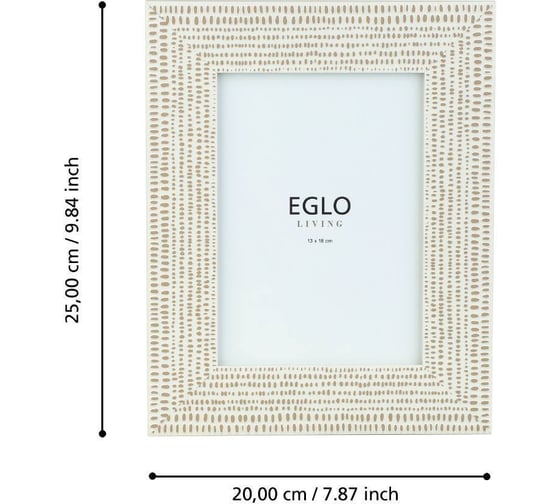 Фоторамка EGLO KEMAYAN, L200, B15, H250, пластик, стекло, серо-коричневый, коричневый 423078