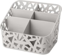 Подставка для канцелярских мелочей Attache EcoNova 6 отделений, серая 1110587