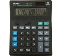 Полноразмерный настольный калькулятор Attache Economy 16 разрядов, чёрный 974207