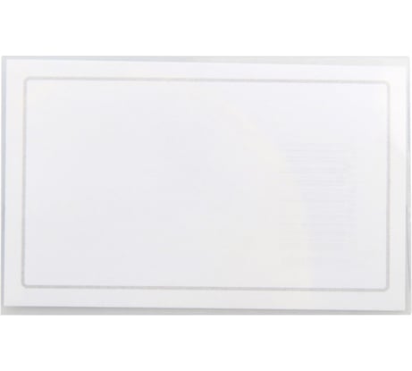 Бейдж Attache Economy 90х55 мм, металлический зажим/булавка, 50 шт, 18 мкм 956423