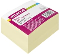 Блок для записей Attache 90x90x50 желтый 80 г 1865379