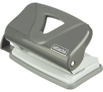 Дырокол Attache Smart до 15 листов, линейка, пластик, серый 1866635