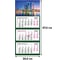 Календарь настенный Attache 3-х блочный 2025 г. 305x675, Москва, 3 спираль, 80 г/кв.м 2062101 1