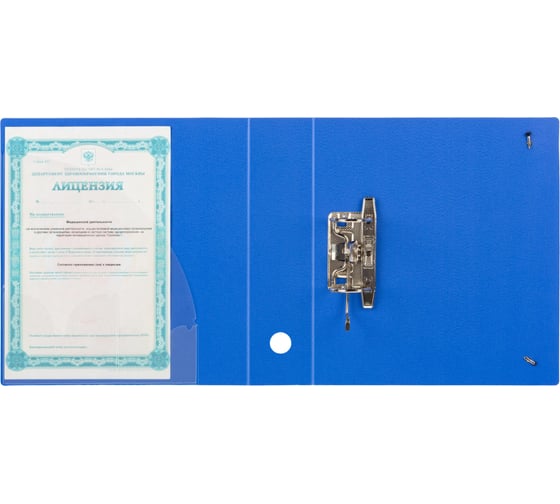 Папка-регистратор Attache А4 80 мм на резинке, полифом, синий 1730290