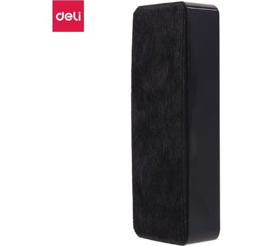 Губка-стиратель для досок Deli Universal E7834 12x4.5x2.5 см, черный 1791562