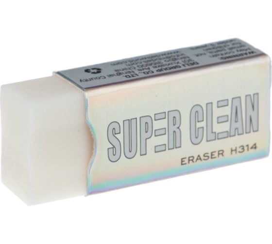 Ластик Deli EH314 Super Clean 41x17x11 мм, ПВХ, белый 1691726