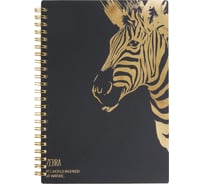 Бизнес-тетрадь Zebra Attache Selection А5, 96 листов, клетка, спираль, пластик, тонированный блок 202307 1805508