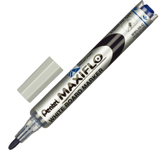 Набор маркеров для белых досок Pentel MWL5S-4N 4 шт в упаковке, с губкой 256635