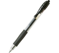 Ручка гелевая Pilot автоматическая BL-G2-5 резиновая манжетка, черная 0,3 мм 25734