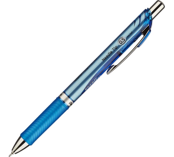Ручка гелевая Pentel автоматическая BLN75-CO EnerGel резиновая манжетка 0,5 мм синий ЭКО 216857 1