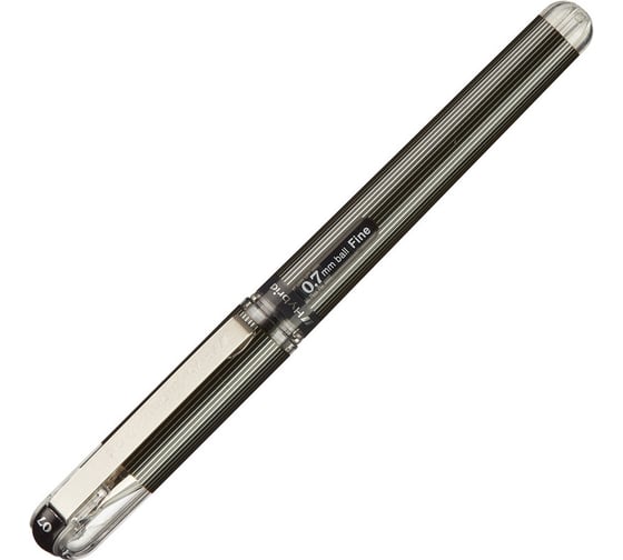 Ручка гелевая Pentel неавтоматическая Hybrid gelGripDX черный, 0,7 мм К227-А, резиновая манжетка 769657