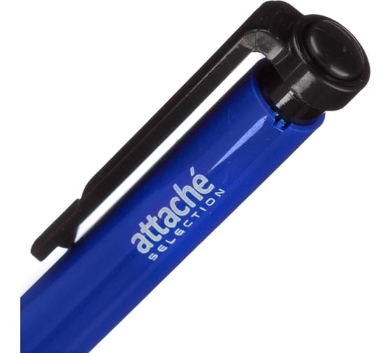 Ручка шариковая Attache Selection автоматическая Success, синяя, 0,5, масляная, резиновая манжетка 1555810