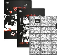 Папка-уголок Комус А4, №1 School Аниме Комикс, А4, 180 мкм, 3 шт. 1808846