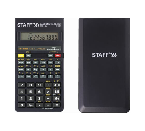 Инженерный калькулятор STAFF STF-165 143х78мм, 128 функций, 10 разрядов, 250122 4