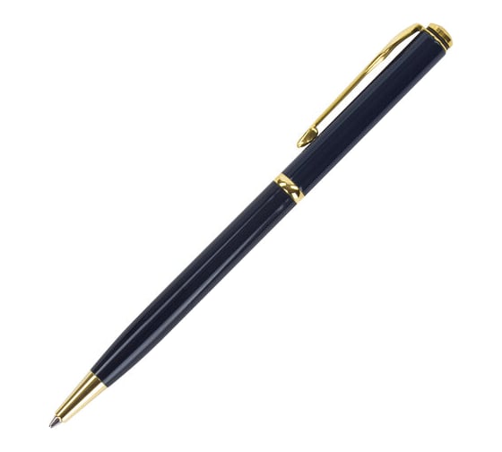 Подарочная шариковая ручка Galant Arrow Gold Blue, корпус темно-синий, золотистые детали, 0,7мм, синяя, 140653