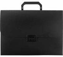 Пластиковый портфель STAFF А4, 13 отделений, индексные ярлыки, черный, 229245