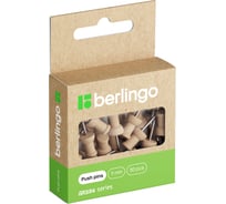 Силовые кнопки Berlingo Green Series 30 шт, деревянные, крафт упаковка PN5030J