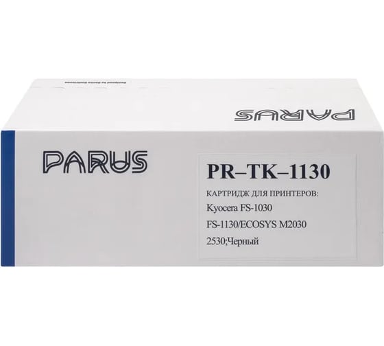 Многоразовый картридж PARUS для принтеров Kyocera FS1030/FS1130, ECOSYS M2030/M2530 (3000 страниц, лазерный) PR-TK-1130 1
