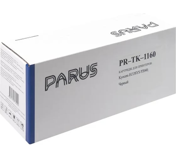 Картридж PARUS PR- TK-1160 многоразовый для принтеров Kyocera ECOSYS: P2040dn/P2040dw (7200 страниц, лазерный) PR-TK-1160