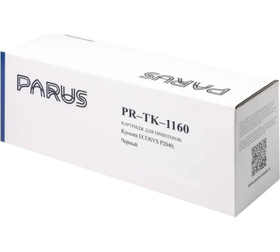 Картридж PARUS PR- TK-1160 многоразовый для принтеров Kyocera ECOSYS: P2040dn/P2040dw (7200 страниц, лазерный) PR-TK-1160
