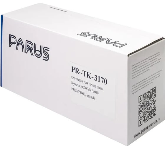 Многоразовый картридж PARUS для принтеров Kyocera ECOSYS P3050-P3060, P3150-P3260, M3860 (15500 страниц, лазерный, бункер) PR-TK-3170