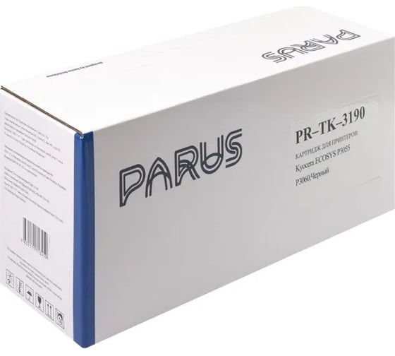 Многоразовый картридж PARUS для принтеров Kyocera ECOSYS P3055-P3260, M3655-M3860 (25000 страниц, лазерный, бункер) PR-TK-3190