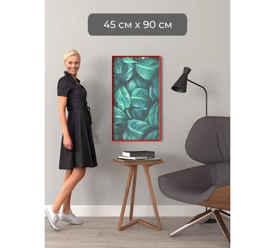 Фоторамка ООО Первое ателье красная алюминиевая рамка 45x90 см Niel-2rg-45х90