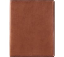 Бизнес-тетрадь Attache Клэр А5, 120 л, клетка, кожзам, коричневая 11.02 373184