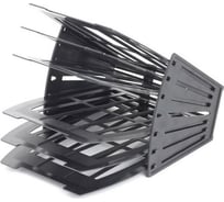 Сборный лоток для бумаг Attache на 5 отделений, черный 145948