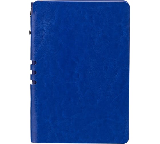 Бизнес-тетрадь Attache Light Book А5, 112 л, линия, цветной срез, кожзам, ярко-синий 1001832 1