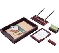 Настольный набор BESTAR Neptun из дерева, 5 предметов, цвет красное дерево 236370