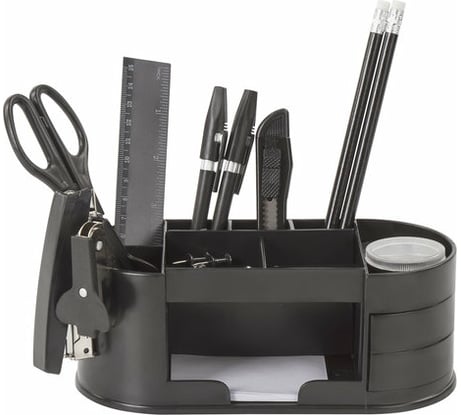 Канцелярский набор STAFF Омега 16 предметов, невращающаяся конструкция 231080