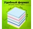 Блок для записей Staff непроклеенный, 9 x 9 x 9 см, плотность 65 г/м², цветной с белым 126367 3