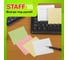 Блок для записей Staff проклеенный, 8 x 8 x 8 см, плотность 65 г/м², цветной 120383 5