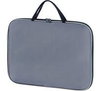 Папка STAFF EVERYDAY на молнии с ручками, А4, ткань, серая, 228344