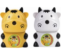 Механическая точилка ПИФАГОР Корова, металлический механизм, цвет ассорти, 222520