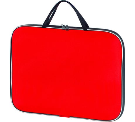 Папка STAFF EVERYDAY на молнии с ручками, А4, ткань, красная, 228341