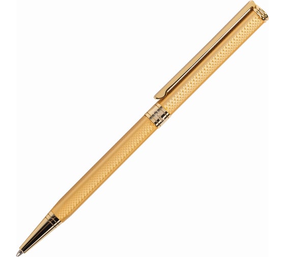 Подарочная шариковая ручка GALANT Stiletto Gold, золотистый корпус, золотистые детали, 0,7мм, синяя, 140527