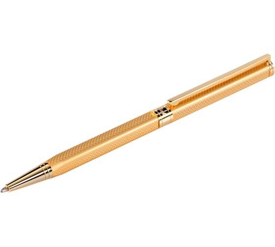 Подарочная шариковая ручка GALANT Stiletto Gold, золотистый корпус, золотистые детали, 0,7мм, синяя, 140527