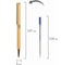 Подарочная шариковая ручка GALANT Stiletto Gold, золотистый корпус, золотистые детали, 0,7мм, синяя, 140527 12