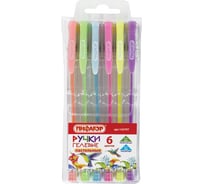 Гелевые ручки ПИФАГОР набор 6 шт., ассорти, пастель 142797