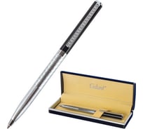 Подарочная шариковая ручка GALANT Landsberg, серебристый/черный корпус, хромированные детали, 0,7мм, синяя, 141013